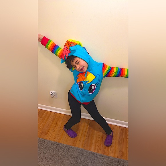 RAINBOW 🌈 JACK . zip up one-of-a-kind character is from My Little Pony.🌈🛼🍭 - Picture 4 of 7